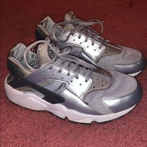 Silver Nike Huarache